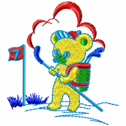 Teddy Embroidery Design 9